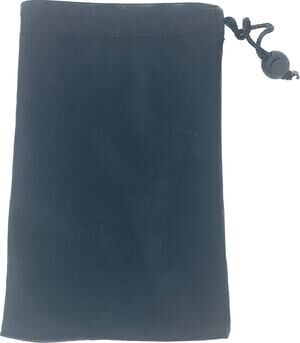 Scosche Bag Black 4.5 x7" Draw String Leather Velvet Interior Carry Case Devices